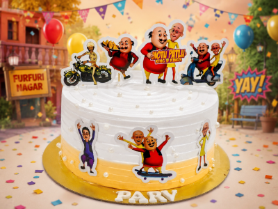 Motu Patlu Cartoon Cake