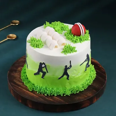Cricket Enthusiast Birthday Cake