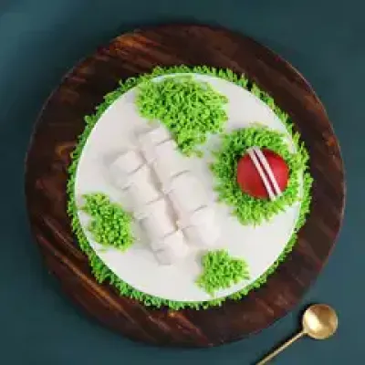 Cricket Enthusiast Birthday Cake
