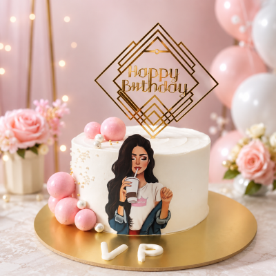 Smart Woman Customized Cake