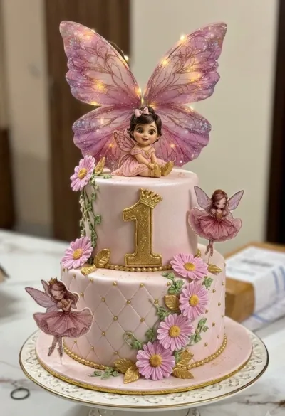 1st Birthday Designer Cake for Girl