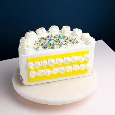 Rosettes N Sprinkles Half Cake