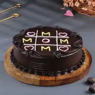 Cheerful Chocolate MOM Cake