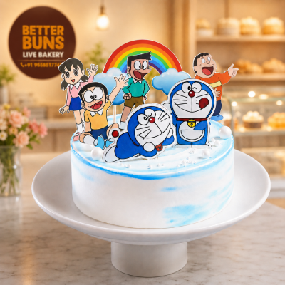 Clouds N Rainbows Doraemon Cake