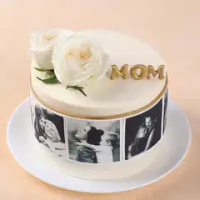 Blooming Moments With Mom Photo Cake