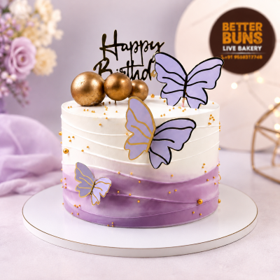 Royal Lavender Birthday Cake