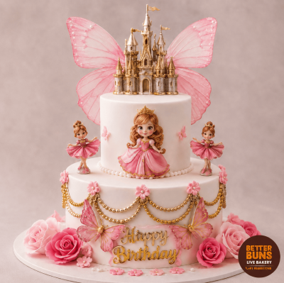 Whimsical Fairy Cake (Pink)
