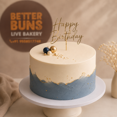 Blue Horizon Gold Cake