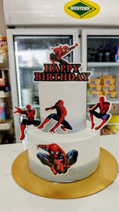 Spiderman Cake 2 tier