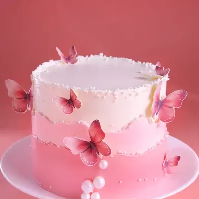 Blossoming Butterflies Layer Cake