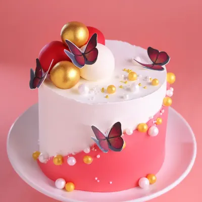 Butterfly Blossom Celebration Cake